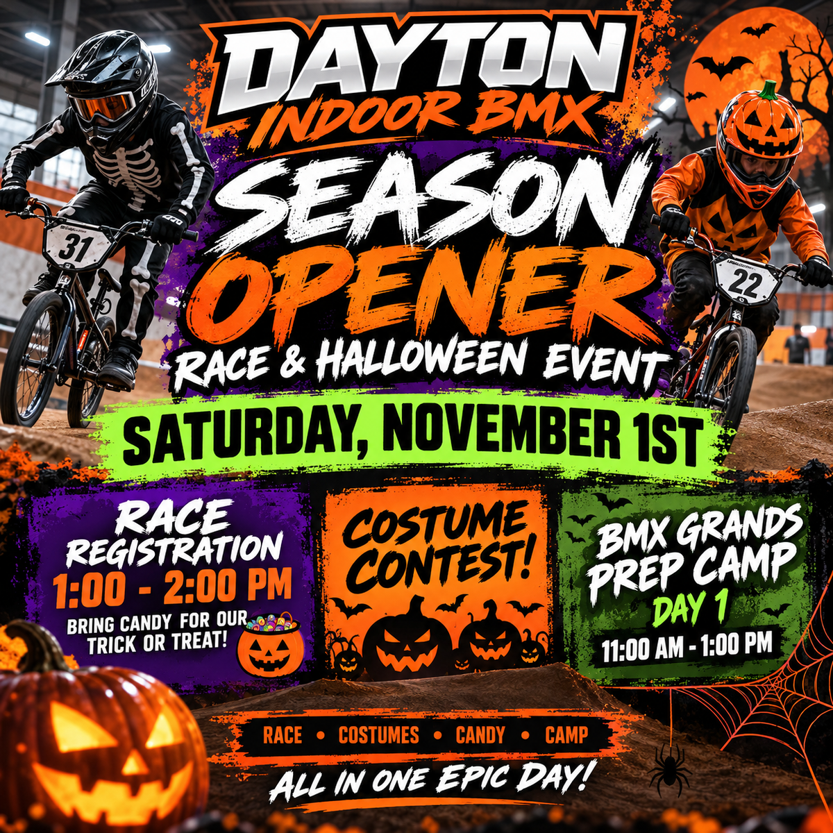 Dayton Indoor Season Opener -Halloween Race 🎃