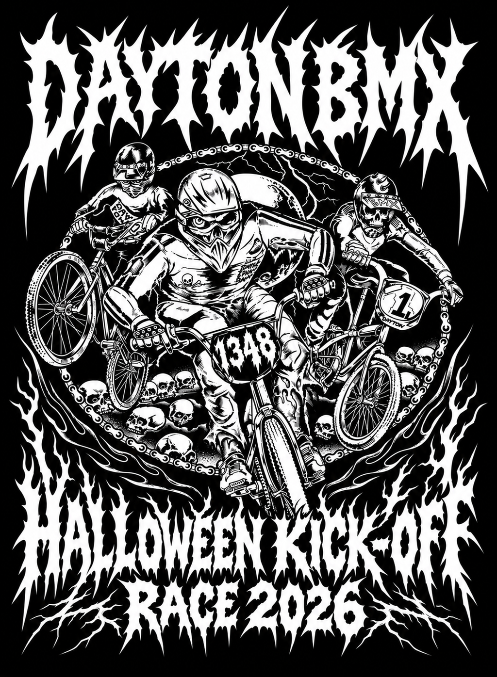 Dayton BMX Halloween Crew Neck Sweatshirt